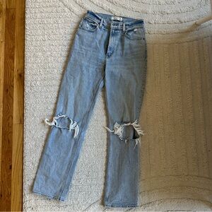 Abercrombie The 90s Straight Ultra High Rise Jeans